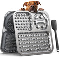 Stainless Steel Lick Mat for Dogs and Cats - FEELNEEDY Large Licking Pad with Suction Cups, Chew-Proof, Non-Slip Pet Licky Mat for Boredom Reducer and Anxiety Relief, Easy to Clean (1Pack)