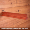 Novabright 1 Pcs 17" Folding Pine Wood Saddle Rack Wall Mount