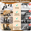 LUCKYPAW Dog Shoes for Winter Snow Waterproof Dog Boots with Fleece Lining