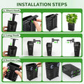 Upgraded Adjustable Aquarium Plant Holder,2 Pack Black