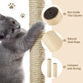 2 Root Cat Scratching Post Replacement 11.81x3.54 Cat Tree Scratch Post Replacement Natural Sisal Pole Cat Scratch Post Refill Pole Part with M8 Screws for Kitten Tree Tower Cat Furniture Accessories