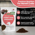 Hermit Crab Greensand – Calcium and Trace Mineral Molting Support – Non-GMO, Auto Feeder Friendly, Inert Powder Formula 