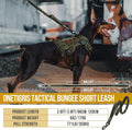 OneTigris Tactical Bungee Leash with 2 Handles Quick Release (Ranger Green)