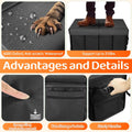 Car Seat Extender for Dogs, Backseat Extender for Large Dog up to 180 LBS, Foldable Back or Front Seat Extender for Most