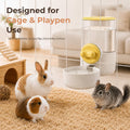34 oz Cage-Hanging Gravity Water Bowl & Pet Water Dispenser