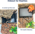 Reptile Hide Cave, Snake Hide for Ball Python & Gecko, Large Size 9.5"