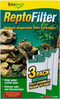 Tetra ReptoFilter Medium Filter Cartridges for Terrariums, 3 Count