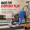 PUMYPOREITY Bulldog Sweatshirt for Broad-Chested Dogs, Blue, L