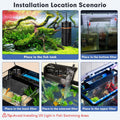 hygger Aquarium U-V Light with Timer, 360° Protective Shield Clean Light for Green Water and Algae Clean, Mini Algae Con
