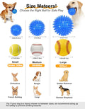 petizer 6 Pack 2.5” Squeaky Dog Toy Balls, Floating Dogs Pool Balls, Spiky Dog Balls, Durable Interactive Fetch Toys for Puppy, Dog Chew Toys for Teething (2.5", Small Dog)