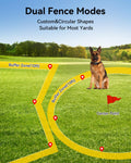 GPS Wireless Dog Fence with Customizable/Circular Boundary for Dog 10 lbs+