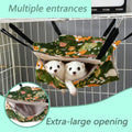 kathson 4 PCS Ferret Hammock Set,Washable Guinea Pig Hideout Bed,Soft Hamster Toys Hanging Tunnel Mats, Small Pets Cage 