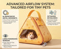 Cheese‑Shaped Hamster Travel Bag, Small Animal Travel Carrier