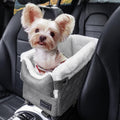 PETSFIT Center Console Dog Car Seat with Adjustable Seat-Rail Anchor Hooks