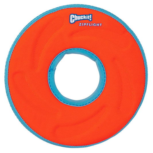 Chuckit! Zipflight Flying Disc Dog Toy, Small (6"), Green and light Blue