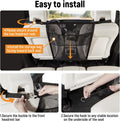 Dog Car Barrier,Dog Net for Car Divider,Pet Barrier with Mesh Organizer