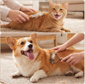 2 Pcs Pet Grooming Combo Deshedding Brush and Stripping Knife