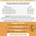 Omega 3 Fish Oil for Dogs - 180 Soft Chews - Itch Relief, Shedding & Hot Spots - Dog Allergy Relief - Salmon Oil Skin & Coat Supplement - EPA DHA - Chicken Flavor - Made in USA | Chew + Heal