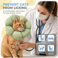 Avont Soft Cat Cone M Sagegreen Post-Surgery Anti-Lick Adjustable