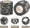 6 Rolls Self-Adhesive Bandage Wrap Grip Tape Wrap Cover Tattoo Cohesive Elastic Bandage for Tattoo Machine and Animals W