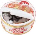 寵幸 Ramen Noodle Dog & Cat Bed,Keep Warm and Super Soft Creative Pet Nest for Indoor Cats,Removable Washable Cushion for Small Medium Large Dogs and Cats