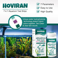 7 Way Aquarium Test Strips, 125 Strips for Fish Tank & Pond Test Kit