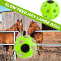 Seenelling 15.75" Extra Large Slow Feed Hay Ball for Horses,Green