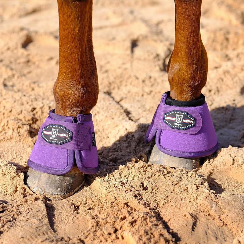 Harrison Howard Horse Bell Boots Equine Ballistic Hoof Overreach Bell Boot