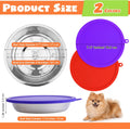 Patelai 4 Pcs Dog Bowl with Lid