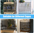 Josojoou Large Bird Cage Seed Catcher 31 x 118 inches Adjustable Soft Airy Skirt Guard Birdcage Nylon Mesh Net, Birdcage Cover Skirt Seed Guard for Parrot Parakeet Macaw Round Square Cages