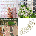 Bird Swing Climbing Rope Net Toys 14" x 24" Parakeet Hemp Rope Perch Swing Ladder Bridge Hanging Hammock Small Animal Activity Toy for Parrot Lovebirds Hamster Mice Rat Ferret (Random Color)(2 Pcs)