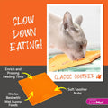 LickiMat Classic Soother, Cat Slow Feeder Lick Mat, Boredom Anxiety Reducer; Perfect for Food, Treats, Yogurt, or Peanut