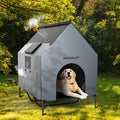 Dog House Outdoor Large Dog House 48 Inch Weatherproof Kennel with Bed