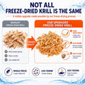 Freeze-Dried Antarctic Krill, High-Protein Reptile and Fish Food, 4 oz