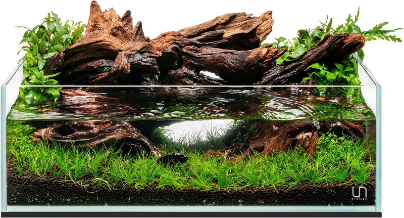 Ultum Nature Systems Ultra Clear Rimless Aquarium - Low Iron Glass Fish Tank with 45° Mitered Edges, 5mm-12mm Thick, Lev