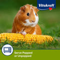 Vitakraft Mini Pops Microwavable Corn Cobs for Small Animals - Corn on The Cob Snack for Hamsters, Rabbits, & Guinea Pig