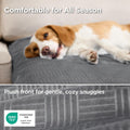 Bedsure Waterproof Couch Cover for Dogs Washable - Waterproof Blanket for Large Dogs Couch Sofa Bed Cozy, Lightweight Furniture Protector for Pet Cat Quick Drying, Ash Grey, 52x82IN