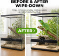 Reptile Enclosure Cleaning Wipes, Unscented Terrarium & Tank Cleaner