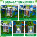 2026 Latest Upgraded Aquarium Plant Holder Adjustable Height with Extendable Hook and Suction Cup for Fish Tank Aquaponi
