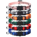 6 Pack Classic Plaid Cat Collars with Bells - Breakaway Kitten Collar and Adjustable 6-9 in,Cute Kitty Collar for Girl Boy Cats,Pet Gifts,Accessories,Supplies,Stuff