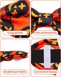 PET SHOW 5 Pack Halloween Dog Bowties for Large Dogs Slide on Collar