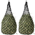 2-Pack Heavy Duty Hay Bags, Slow Feeder for Horses & Goats with 2-Inch Holes, Adjustable Drawstring Hay Net to Reduce Wa