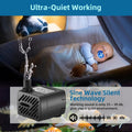 DaToo Mini Submersible Fountain Water Pump With LED Light 50GPH 3W Small Ultra Quiet Water Pump With Tubing For Aquarium