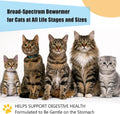 Broad Spectrum Dewormer Tablets for Cats and Kittens ( Praziquantel & Pyrantel Pamoate) for Tapeworms, Roundworms & Hookworms