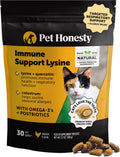 Cat Immune Support Lysine – Allergy Relief & Immune Health Supplement for Cats with L-Lysine, Colostrum, Quercetin & Omega-3 – Soothes Sneezing, Runny Nose & Itchy Skin Chicken, (90-Day Supply)