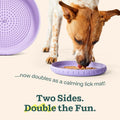 WOOF Fly n' Feed Flying Disc & Lick Mat Dog Toy - Lavender