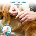 Boshel Dog and Cat Nail Clipper with Safety Guard, Razor-Sharp Toenail Cutter with Nail File, Ideal for Smaller Pets