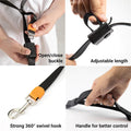 SVD.PET 4-in-1 Hands Free Dog Leash, Versatile Crossbody Dog Leash with Easy Release Buckle, Adjustable Waist Fit for Walking, Jogging and Running Your Pet (Black)