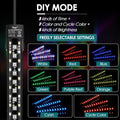 hygger Dual-Channel Controller Submersible Aquarium LED Light, 24/7 Mode Full Spectrum Hidden Fish Tank Light with 3 Row