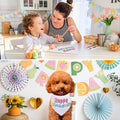 Gofshy Sublimation DOD Bandanas 6PCS, Heat Transfer Washable Dog Scarf, Blank DIY Solid Kerchief Bib Breed, Pet Birthday/Party Fun Idea Gift for Large Medium Dogs
